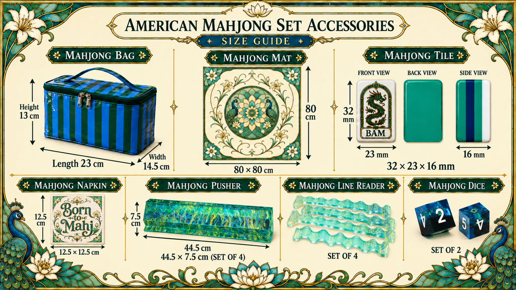 Peacock Stained Glass American Mahjong Set