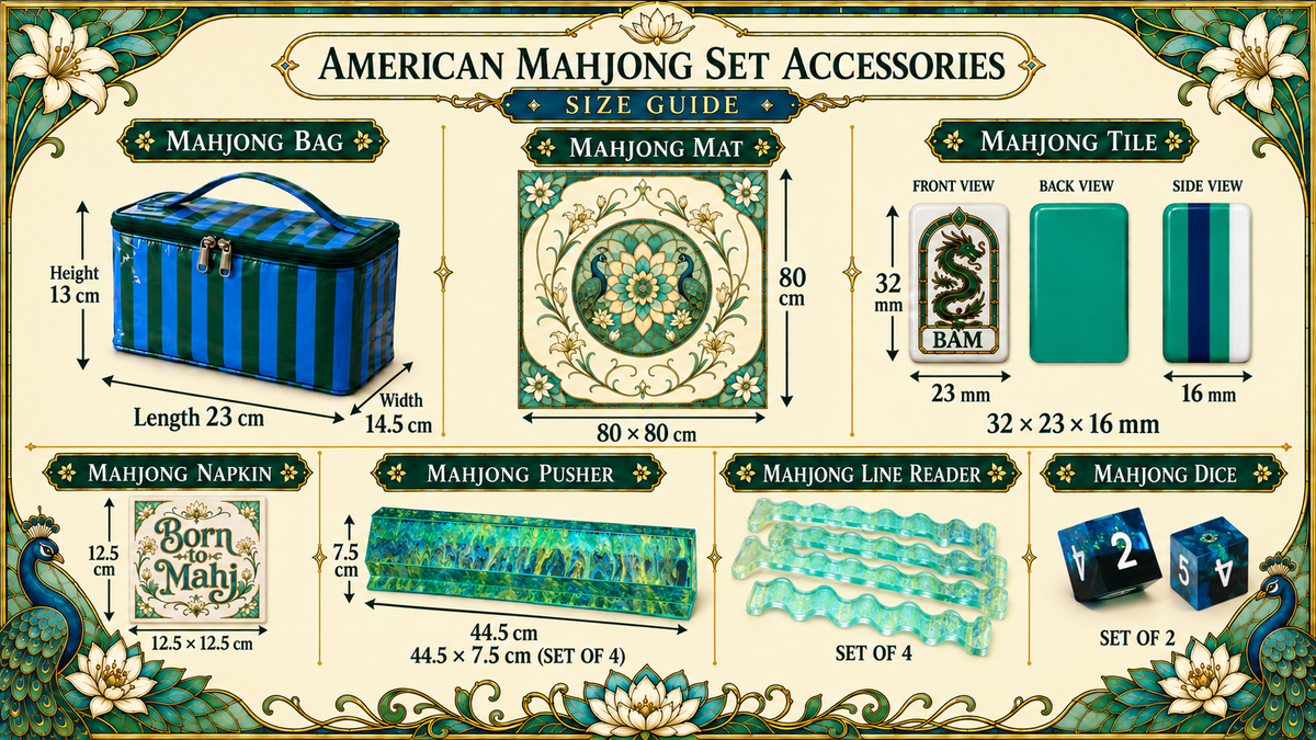 Peacock Stained Glass American Mahjong Set