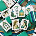 Peacock Stained Glass American Mahjong Set